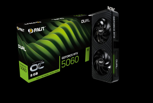 PALIT RTX5060 DUAL OC 8GB GDDR7 128bit 3-DP HDMI NE75060S19P1-GB2063D PALIT RTX5060 DUAL OC 8GB GDDR7 128bit 3-DP HDMI NE75060S19P1-GB2063D