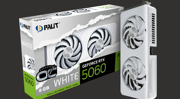 PALIT RTX5060 WHITE OC 8GB GDDR7 128bit 3-DP HDMI NE75060U19P1-GB2063M PALIT RTX5060 WHITE OC 8GB GDDR7 128bit 3-DP HDMI NE75060U19P1-GB2063M