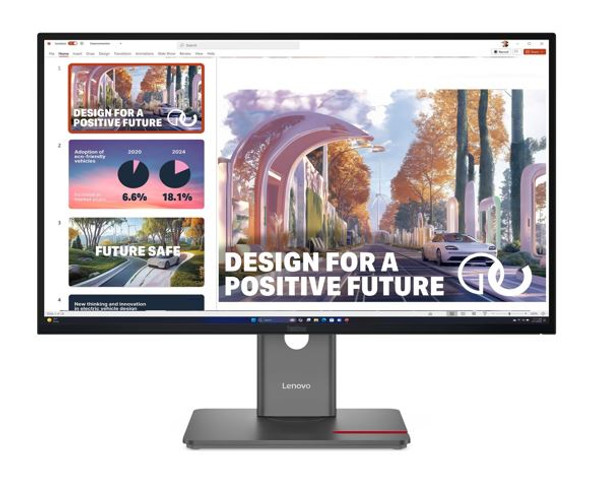 LENOVO ThinkVision P27QD-40 27' QHD pixels Monitor IPS 2560x1440 16:9 Height Adjustable Tilt Swivel Anti-GlarE DP HDMI USB-C Hub RJ45 LAN Black 3YR LENOVO ThinkVision P27QD-40 27' QHD pixels Monitor IPS 2560x1440 16:9 Height Adjustable Tilt Swivel Anti-GlarE DP HDMI USB-C Hub RJ45 LAN Black 3YR