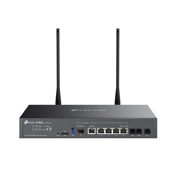 TP-Link DR3220v-4G Omada 4G+ Cat6 Gigabit Rackmount DSL Gateway TP-Link DR3220v-4G Omada 4G+ Cat6 Gigabit Rackmount DSL Gateway