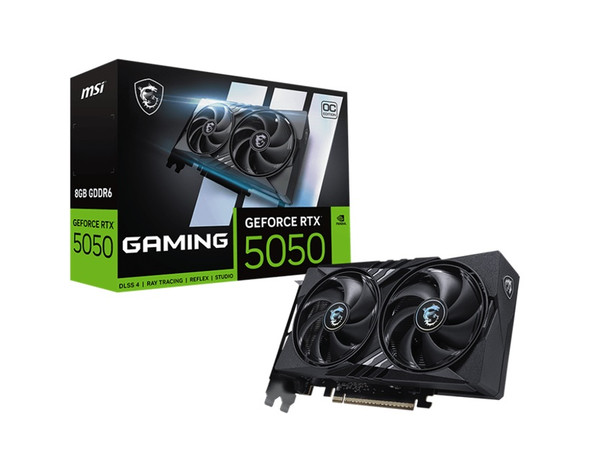 MSI nVidia GeForce RTX 5050 8G GAMING OC, Boost: 22632 MHz, CUDA 2560 Units, 8GB GDDR6, HDMI MSI nVidia GeForce RTX 5050 8G GAMING OC, Boost: 22632 MHz, CUDA 2560 Units, 8GB GDDR6, HDMI