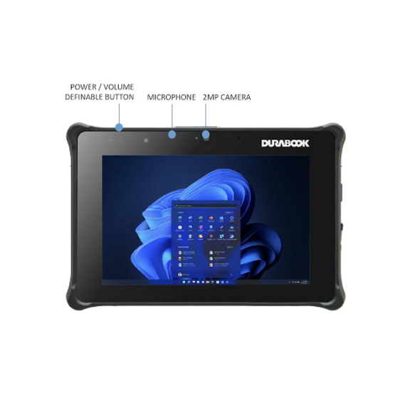 DURABOOK R8, 8' FHD, Intel® Pentium® Gold 8500, Windows 11, 8GB RAM, 128GB PCIe SSD,Wi-Fi 6E, Bluetooth v5.3, 2MP Front Camera, 3 year Warranty DURABOOK R8, 8' FHD, Intel® Pentium® Gold 8500, Windows 11, 8GB RAM, 128GB PCIe SSD,Wi-Fi 6E, Bluetooth v5.3, 2MP Front Camera, 3 year Warranty