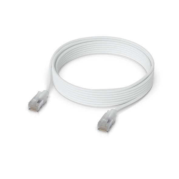 Ubiquiti UniFi Premium Patch Cable, 8M, White, Ultra-thin Braided Patch Cable, Designed And Optimized For 10 GbE Networking. Ubiquiti UniFi Premium Patch Cable, 8M, White, Ultra-thin Braided Patch Cable, Designed And Optimized For 10 GbE Networking.
