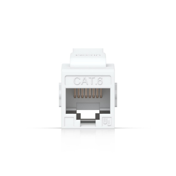 Ubiquiti Cat6 Keystone Coupler, 12-Pack, White, Pass-Through Cat6 Keystone Coupler For Connecting Pre-Terminated Ethernet Cables Seamlessly. Ubiquiti Cat6 Keystone Coupler, 12-Pack, White, Pass-Through Cat6 Keystone Coupler For Connecting Pre-Terminated Ethernet Cables Seamlessly.