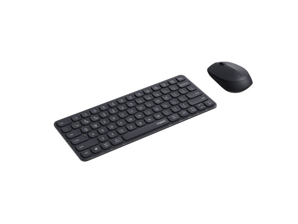 RAPOO X9010M Multi-mode Aluminium Base, Wireless Ultra-slim Combo Set, up to 12 Months Battery, Bluetooth or 2.4Ghz.  Office Business Retail Grey RAPOO X9010M Multi-mode Aluminium Base, Wireless Ultra-slim Combo Set, up to 12 Months Battery, Bluetooth or 2.4Ghz.  Office Business Retail Grey