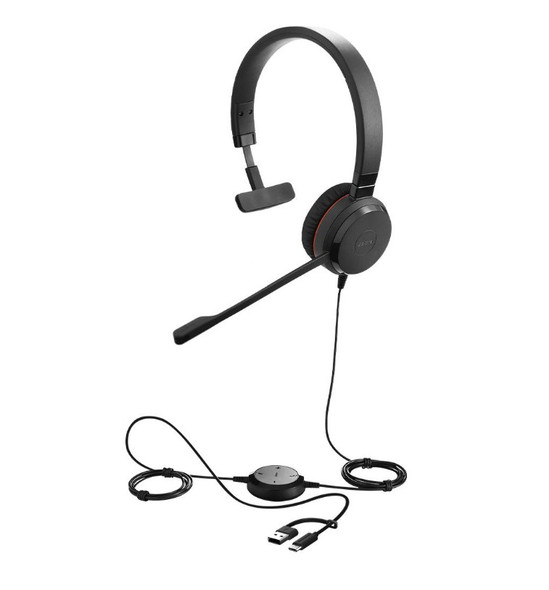 Jabra Evolve 30 II, USB C/A Mono MS Headset, Great calls and music, Plug-and-play connectivity, Manage calls easily, Flexible connectivity via 3.5 mm Jabra Evolve 30 II, USB C/A Mono MS Headset, Great calls and music, Plug-and-play connectivity, Manage calls easily, Flexible connectivity via 3.5 mm
