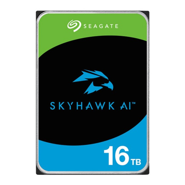 Seagate 16TB 3.5' SkyHawk AI Surveillance, SATA 6Gb/s, CMR, max. DTR 285/272mb, HDD, 512MB Cache, 7200RPM, 5Years Warranty Seagate 16TB 3.5' SkyHawk AI Surveillance, SATA 6Gb/s, CMR, max. DTR 285/272mb, HDD, 512MB Cache, 7200RPM, 5Years Warranty