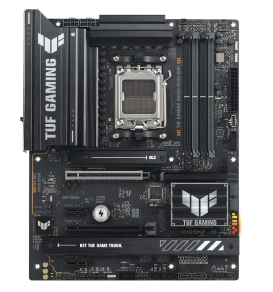 ASUS AMD TUF GAMING B650E-PLUS WIFI (AM5) ATX Motherboard, DDR5 (4x), 12+2+1 Power Stages, PCIe 5.0, 3x M.2, Front USB-C, 2.5Gb LAN, Wi-Fi 6E ASUS AMD TUF GAMING B650E-PLUS WIFI (AM5) ATX Motherboard, DDR5 (4x), 12+2+1 Power Stages, PCIe 5.0, 3x M.2, Front USB-C, 2.5Gb LAN, Wi-Fi 6E