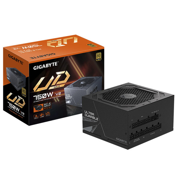 Gigabyte UD750GM PG5 V2, 750W ATX PSU Power Supply  80+ Gold >90%  Black Embossed Cables 100-240 Vac  >100K Hrs (NEW) Gigabyte UD750GM PG5 V2, 750W ATX PSU Power Supply  80+ Gold >90%  Black Embossed Cables 100-240 Vac  >100K Hrs (NEW)