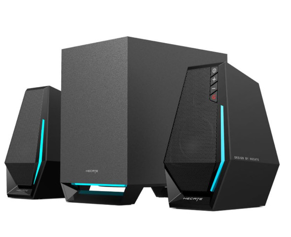 Edifier G1500 MAX 2.1 Wireless Gaming Speakers - 2.5' full range speaker driver unit and equipped with a 4' subwoofer for optimum bass