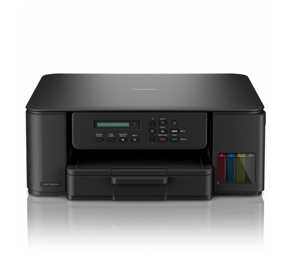 Brother T580DW A4 3-in-1 Refillable Ink Tank Printer with ultra-low running costs, 16ppm, auto duplex printing, 7,500/5,000 page, dual-band Wi-Fi Brother T580DW A4 3-in-1 Refillable Ink Tank Printer with ultra-low running costs, 16ppm, auto duplex printing, 7,500/5,000 page, dual-band Wi-Fi
