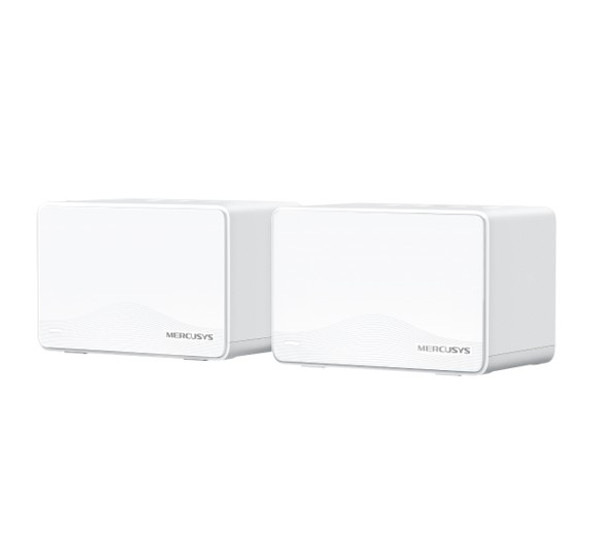 Mercusys Halo H25BE(2-pack) BE3600 Whole Home Mesh Wi-Fi 7 System, 460 m²,  688 Mbps at 2.4 GHz, 2880 Mbps at 5 GHz, MLO, 4096-QAM, OFDMA, EHT160 on 5