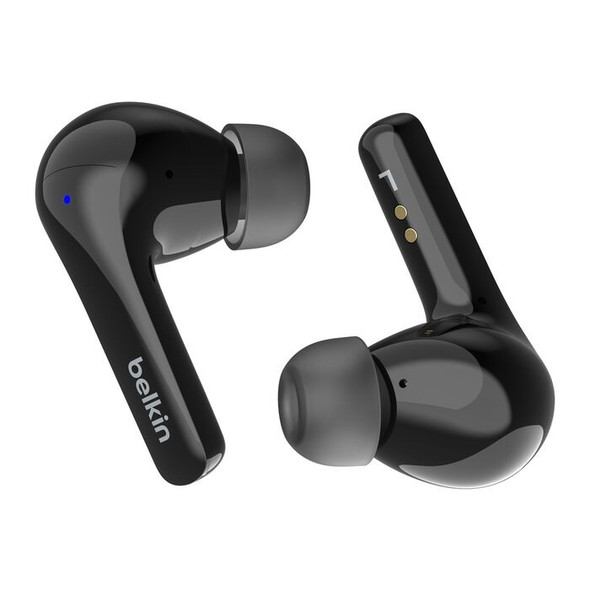 Belkin SoundForm Motion 2 True Wireless Earbuds - Black(AUC010fqBKV2),33 Hours Playtime,Bluetooth 5.3 Pairing,IPX5-Rated,12mm Drivers,2 Years Warranty