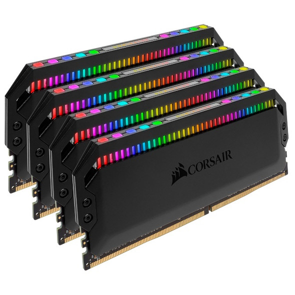 Corsair Dominator Platinum RGB 32GB (4x8GB) DDR4 3200MHz CL16 DIMM Unbuffered XMP 2.0 Base SPD@2666 Black Heatspreaders 1.35V AMD (LS)
