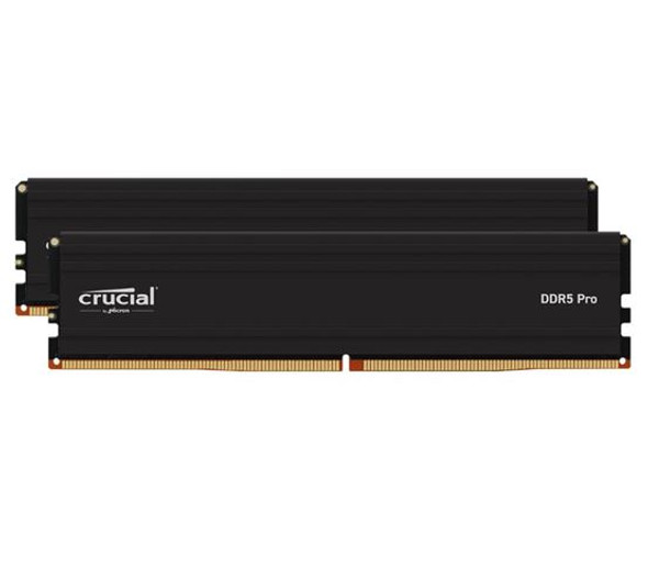 Crucial Pro 64GB (2x32GB) DDR5 UDIMM 5600MHz CL46 Black Heat Spreader Support Intel XMP AMD Ryzen Desktop PC Gaming Memory
