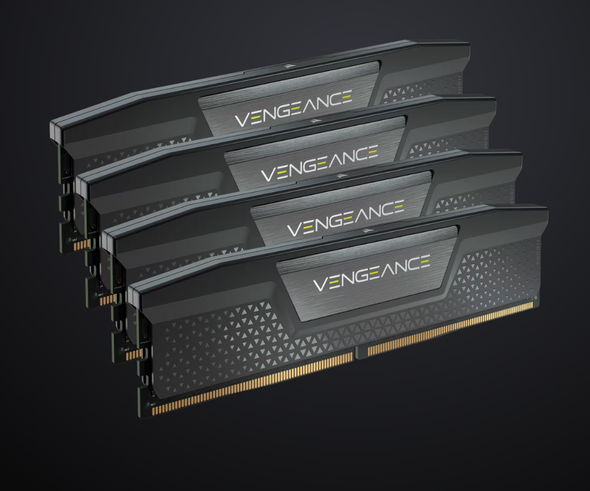 Corsair Vengeance RGB 192GB (4x48GB) DDR5 DRAM 5200MT/s CL38 Memory Kit — Black optimized for Intel® motherboards