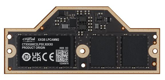 Crucial LPCAMM2 LPDDR5X 32GB DDR5 7500Mhz Memory for Lenovo P1 P14 P16v