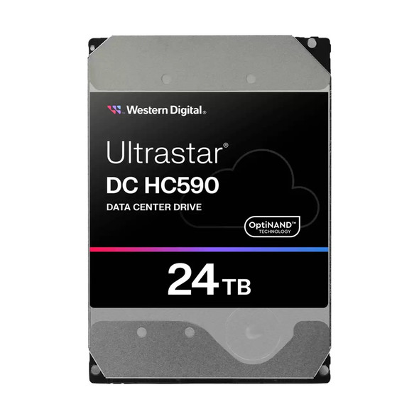 Western Digital Ultrastar DC HC590 24TB: 3.5', SATA 6Gb/s / SAS, CMR, SE, 146.71×101.6×26.11mm, 670g,  5Y warranty