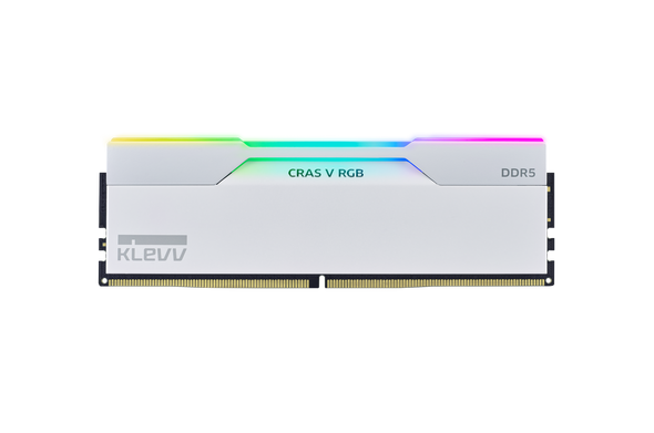 32GB KIT (6000MHz) KLEVV CRAS V GAMING MEMORY WHITE/RGB