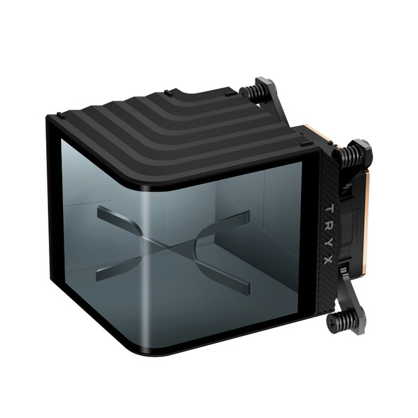 TRYX PANORAMA WB BLACK L-SHAPED AMOLED SCREEN LIQUID COOLER WATER BLOCK