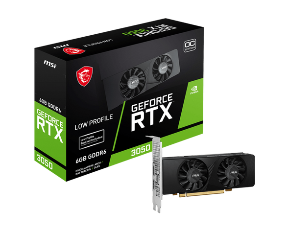 6GB MSI RTX 3050 Low Profile GPU