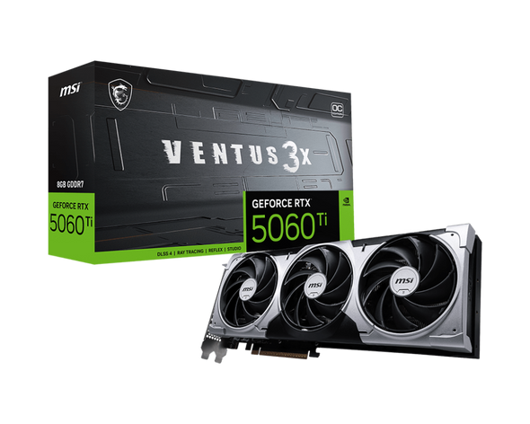 8GB MSI RTX 5060Ti VENTUS 3X OC GPU