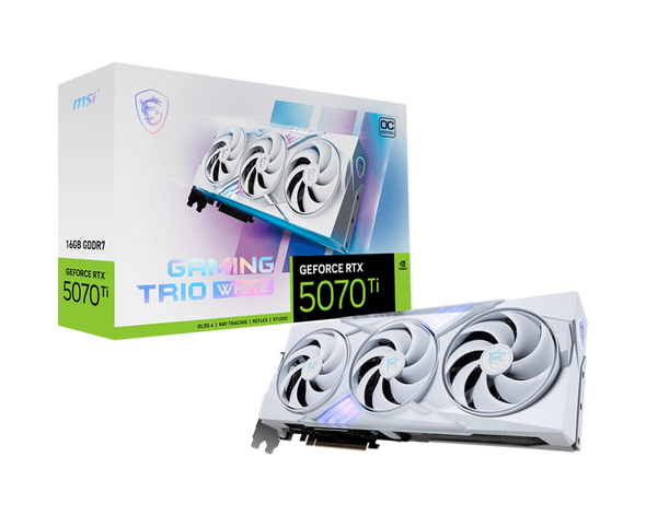 16GB MSI RTX 5070Ti GAMING TRIO OC WHITE GPU