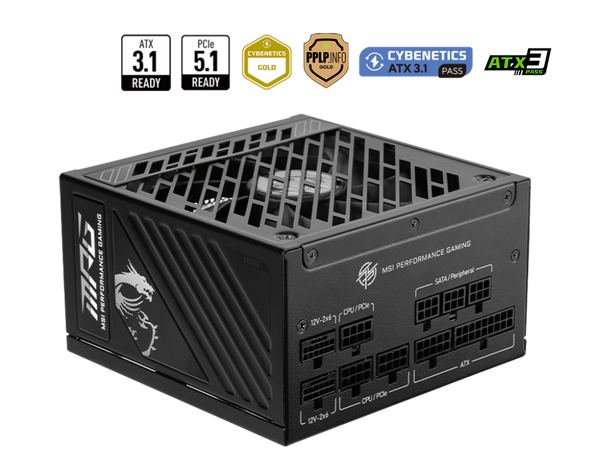 1250W MSI MPG A1250GS PCIE5 POWER SUPPLY