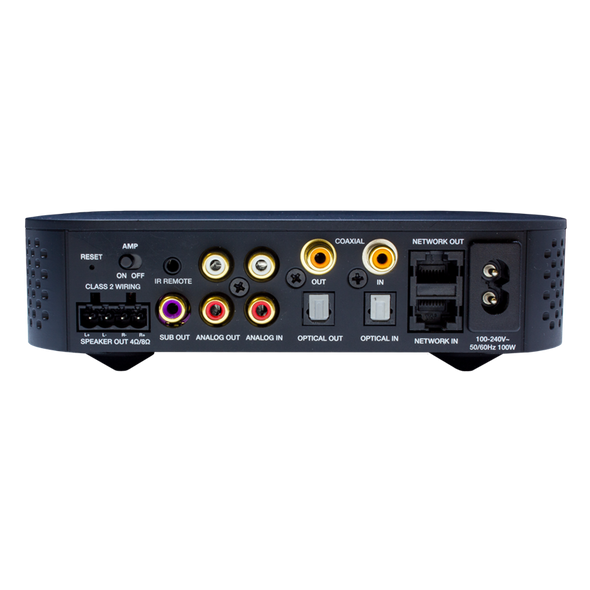 TruAudio VSSL Single Zone Audio Streaming System, 2x50W Output, Supports Chromecast, Spotify, Airplay 2 - Works w/ Google Assistant, Alexa & Siri