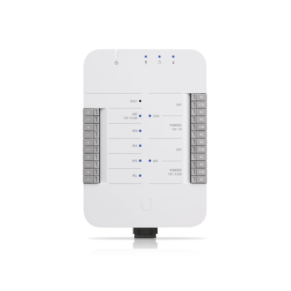 Ubiquiti UniFi Access Door Hub，Single Door Entry Mechanism，PoE Power, Support UA-LITE& UA-PRO,Four Inputs &12v Dry Relays for Most Door Lock