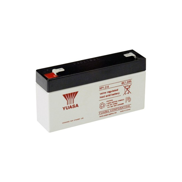 YUASA 6V 1.2Amp Yuasa Sla Battery Sealed Lead Acid - Np Series