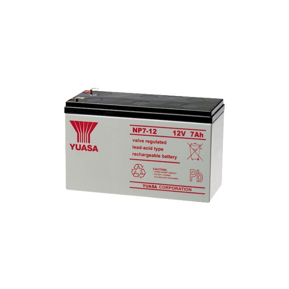 YUASA 12V 7.2Amp Yuasa Sla Battery F1 Terminal - Np Series