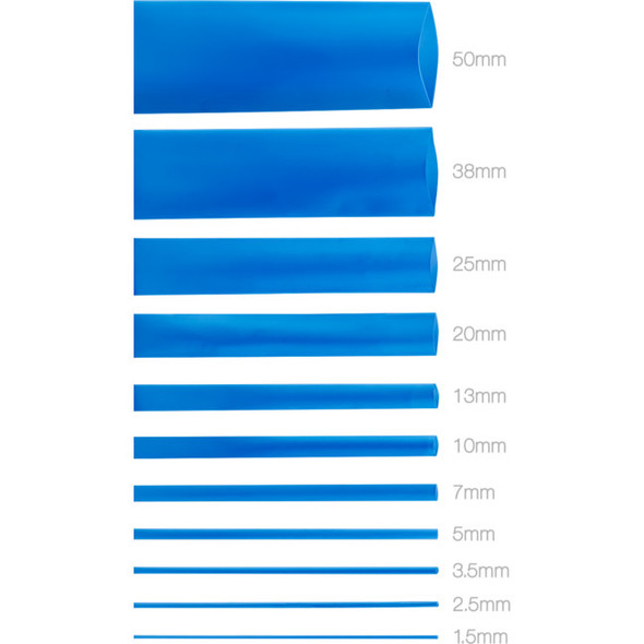 13Mmx1.2M Heat Shrink - Blue Hsbl135
