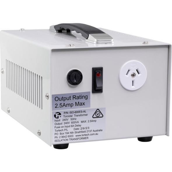 TORTECH 600Va Isolation Transformer Mains Electrostatic Screen
