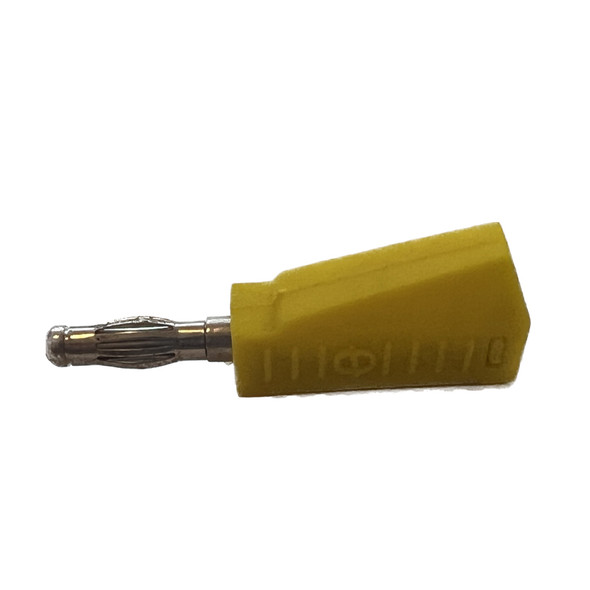 Yellow Quality Banana Plug Piggy Back Pack of 5