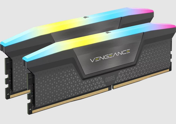 Corsair Vengeance RGB 64GB (2x32GB) DDR5 DRAM 6000MT/s CL30 AMD EXPO & Intel XMP Memory Kit