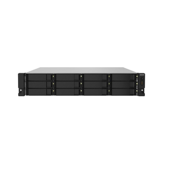 QNAP TS-1232PXU-RP-4G 12 Bay NAS AL-324 quad-core 1.7 GHz processor, 4GB RAM  2 x10GbE SFP+ redundant power 4xUSB3.2  rackmount Hot-swappable