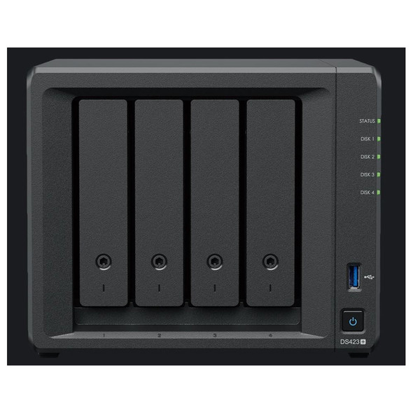 Synology DS423+ 4-Bay 3.5' Diskless, Intel Celeron 4-core, 2xGbE NAS (SMB) - 2GB RAM  - 3 Year Warranty