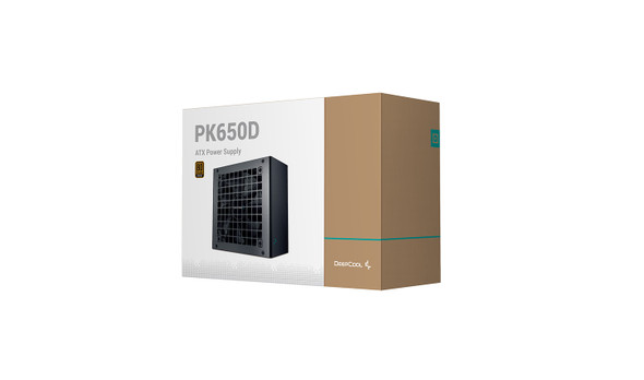 DeepCool PK650D 80+ Bronze Power Supply Unit, 120mm Fan, Taiwan Capacitor, DC to DC, ATX12V V2.4, 100,000 MTBF, 85% Efficiency  5YWT