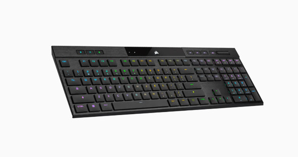 CORSAIR K100 RGB AIR Wireless Ultra-Thin Mechanical Gaming Keyboard, Backlit RGB LED, CHERRY ULP Tactile, Black