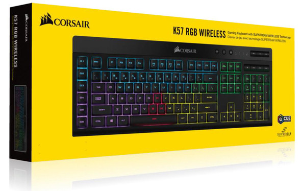 Corsair K57 sub-1ms SLIPSTREAM Wireless RGB, 6x Macros, Capellix LEDs,  Gaming Keyboard