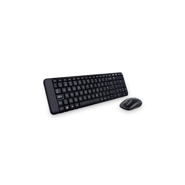 Logitech MK220 Wireless Keyboard & Mouse Combo Much smaller design, same keys 2.4 GHz 128-bit AES encryption Fewer battery hassles(L)