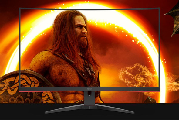 AOC 31.5' Curved 0.5ms 240Hz, FHD FreeSync Premium, Ultra Narrow Border Gamer's Choice - DP x 1, HDMI x 2. VESA100mm Low Blue monitor