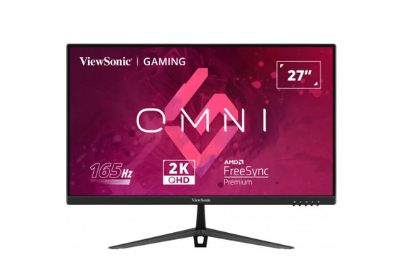 ViewSonic VX2728-2K 27' 2K QHD, 0.5ms, 165hz Super Clear IPS, HDR10, DP, HDMI, Adaptive Sync, VESA ClearMR certified, Speakers Office & Gaming Monitor