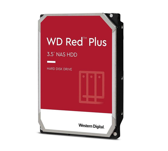 Western Digital WD Red Plus 6TB 3.5' NAS HDD SATA3 5640RPM 128MB Cache CMR 24x7 8-bays NASware 3.0 CMR Tech 3yrs wty ~WD60EFRX