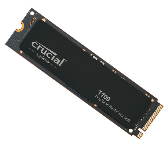 Crucial T700 4TB Gen5 NVMe SSD - 12400/11800MB/s R/W 2400TBW 1500K IOPs 1.5M hrs MTTF with DirectStorage for Intel 13th Gen & AMD Ryzen 7000