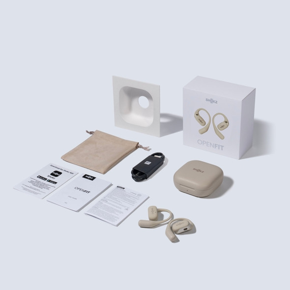 SHOKZ OpenFit Open Ear True Wireless Earbuds - Beige