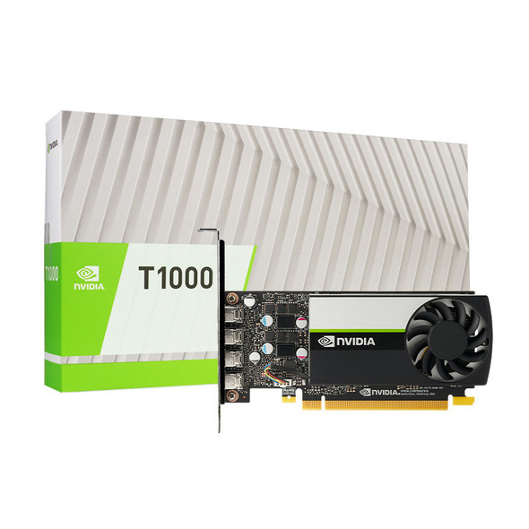 Leadtek nVidia Quadro Turing T1000 8GB Workstation Graphic Card GDDR6, PCIe ,896 CUDA cores, PCI-E 3.0 x16, 4x mDP, LP Bracket