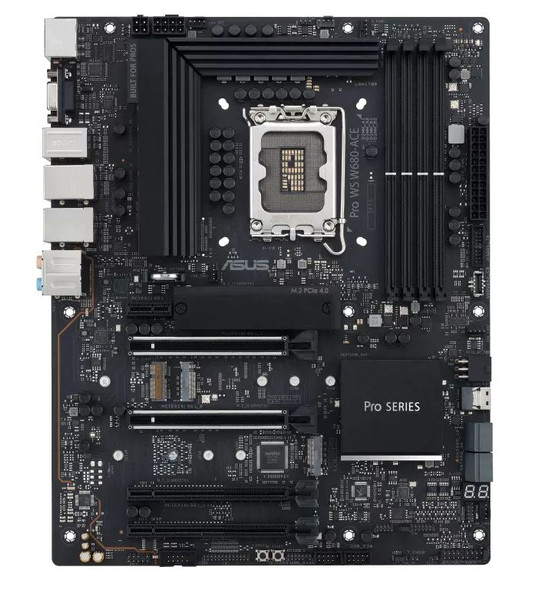 ASUS PRO WS W680-ACE Intel LGA1700 ATX Workstation Motherboard, PCIe 5, DDR5, Dual Intel® 2.5 Gb Ethernet, three PCIe 4.0 M.2 slots, USB 3.2 Gen