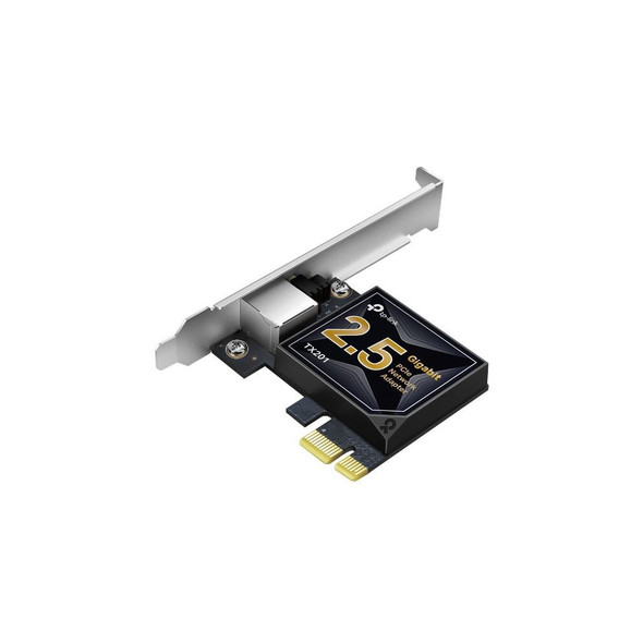 TP-Link TX201 2.5 Gigabit PCI Express Network Adapter Low-Profile & Full-Height Brackets 1× PCI Express 2.1 x 1, 1× RJ45 Gigabit/Megabit Port (NIC)